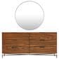 Bernhardt Loft Brasea 6 Drawer Dresser and Mirror in Lume, , large