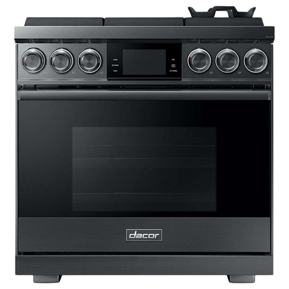Dacor Modernist 36" Pro Gas Range with Natural Gas in Graphite Stainless Steel, , large
