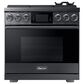 Dacor Modernist 36" Pro Gas Range with Natural Gas in Graphite Stainless Steel, , large