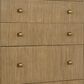 Pacific Landing Arini 5-Drawer Chest in Sand Wash and Aged Brass, , large