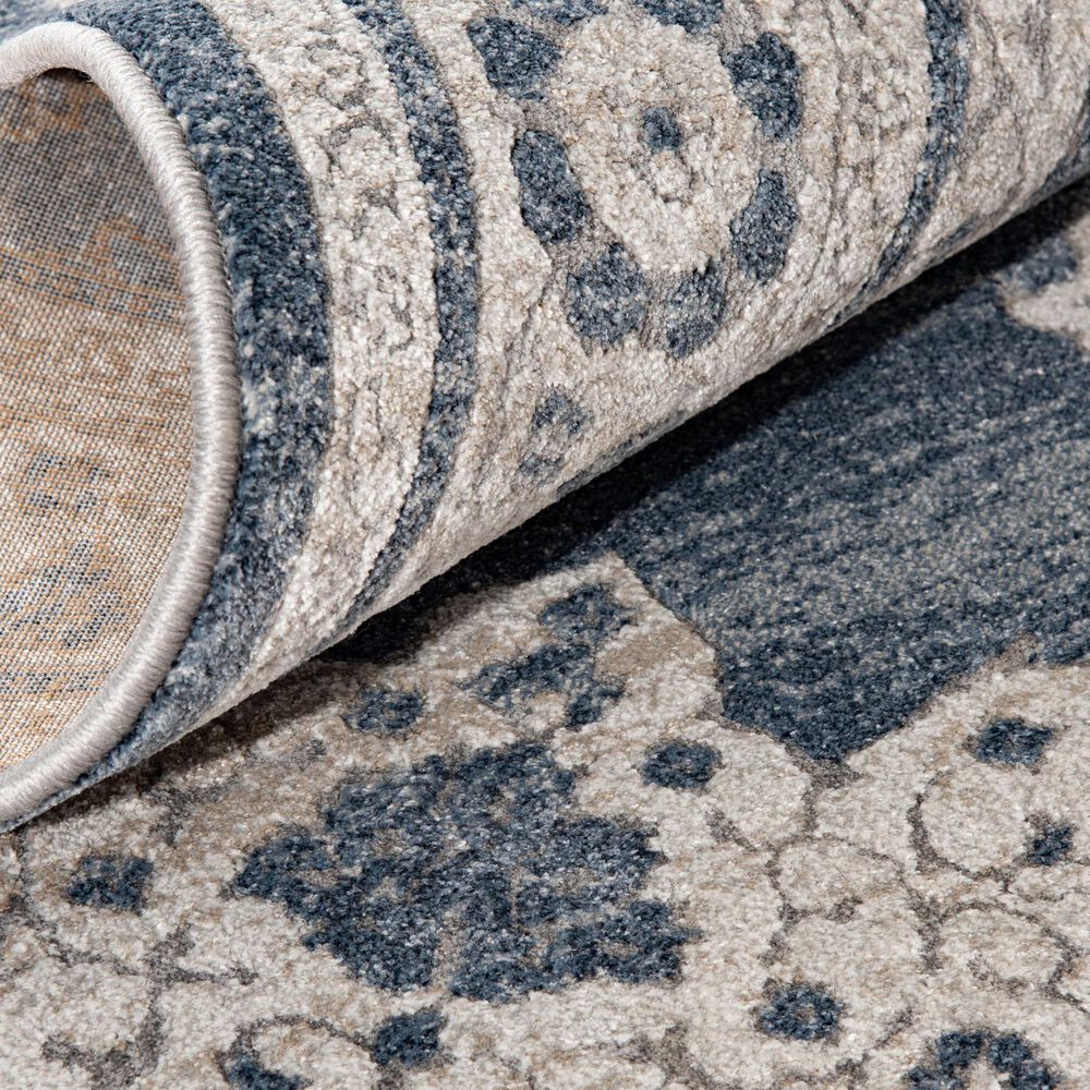 Central Oriental Clearwater Glint 8&#39; x 10&#39; Blue and Beige Area Rug, , large