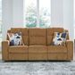 Ashley Kanlow Manual Reclining Sofa in Honey, , large