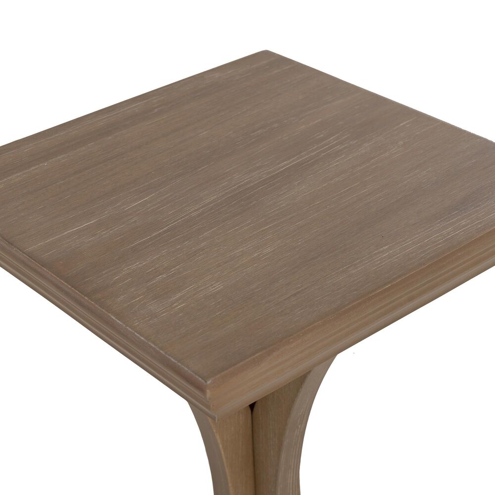 Linden Boulevard Dylan Sculptural Pedestal End Table in Natural, , large
