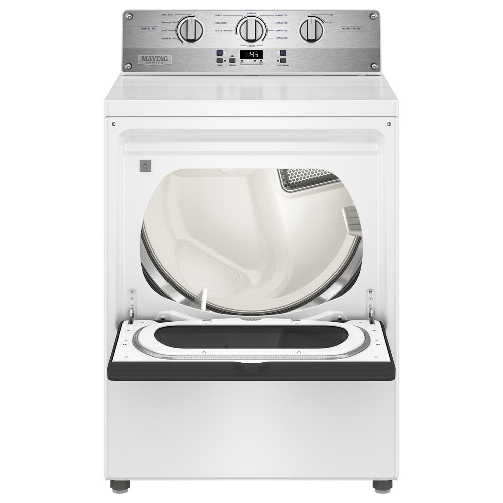 Maytag 7.5 Cu. Ft. Commercial-Grade Electric Dryer in White, , large
