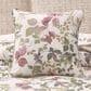 J. Queen New York Rosewood 16" Square Throw Pillow in Blush, Green and Gold, , large