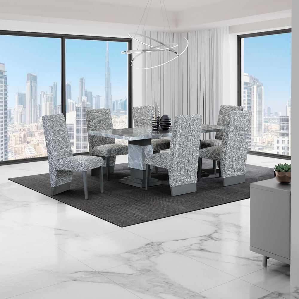 Global Furniture USA Contemporary Polyester Dining Chair in Tantum-Taupe, , large