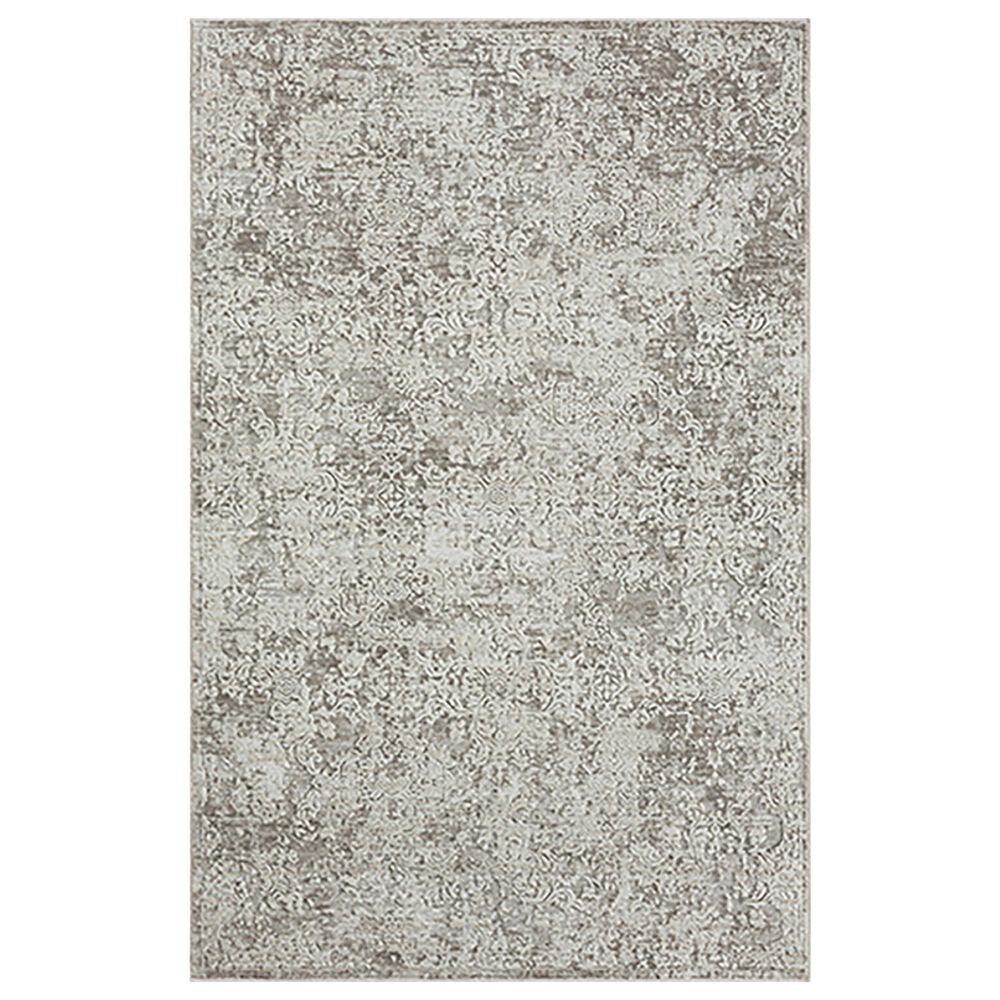 L&R Resources Brisbane Damask Gray 10" x 13"10" Area Rug, , large