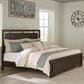Ashley Covetown Caliifornia King Bed in Dark Brown, , large