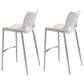 Zuo Modern Ace Bar Stool in White (Set of 2), , large
