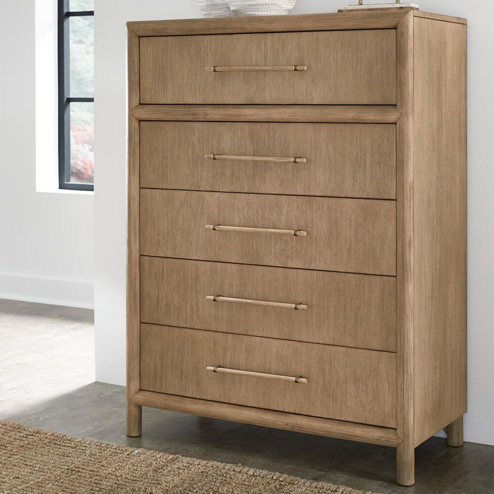 Urban Home Dorsey 5-Drawer Chest in Granola, , large