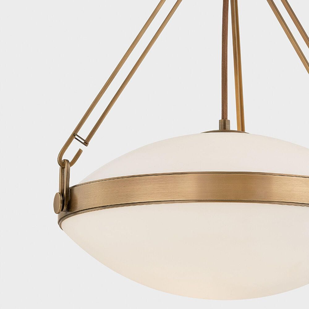 Troy Lighting Kade 16" 1-Light Pendant in Patina Brass, , large