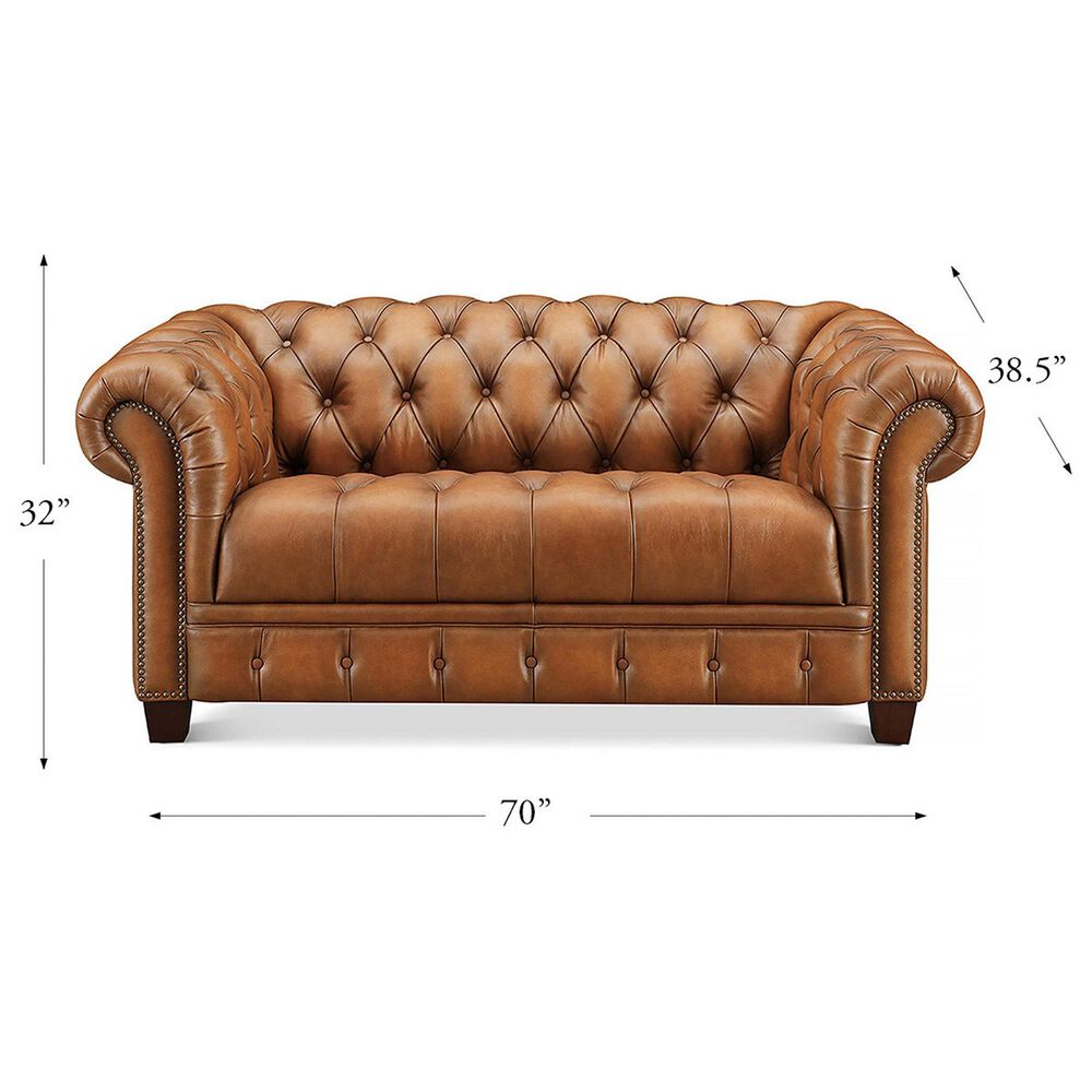 Hydeline York Stationary Sofa and Loveseat Set in Cienna Saddle, , large