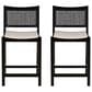 Linon Home Decor Bauer Counter Stool in Black (Set of 2), , large