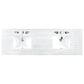 James Martin Vanities Myrrin 72" Double Vanity in Bright White with 3 cm Arctic Fall Solid Surface Top, , large