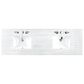 James Martin Vanities Myrrin 72" Double Vanity in Bright White with 3 cm Arctic Fall Solid Surface Top, , large