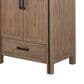 Lexora Home Ziva 60" Double Bathroom Vanity in Rustic Barnwood with 2 cm White Quartz Top and Rectangular Sinks, , large