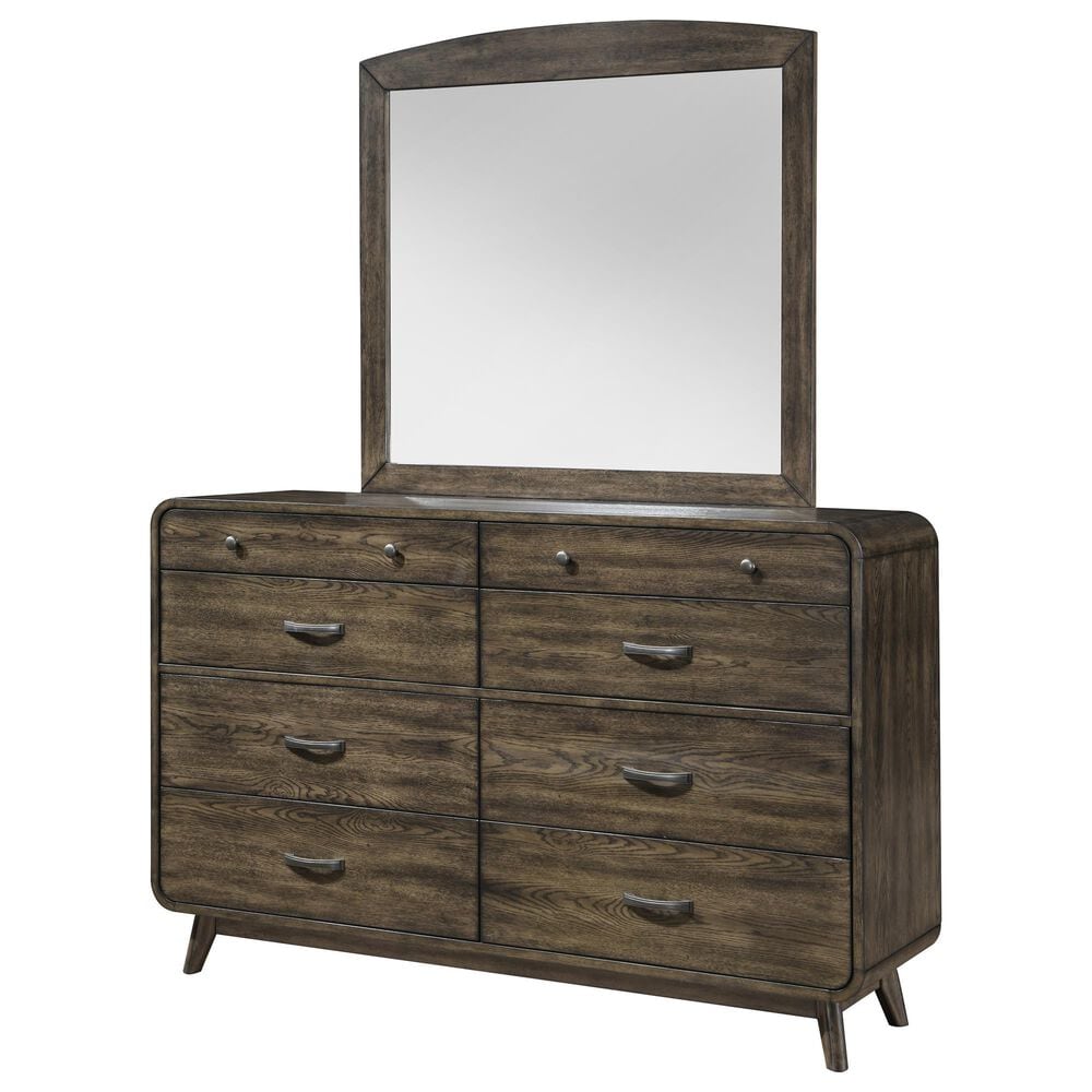 New Heritage Design Rex 3-Piece Queen Panel Bedroom Set in Walnut, , large