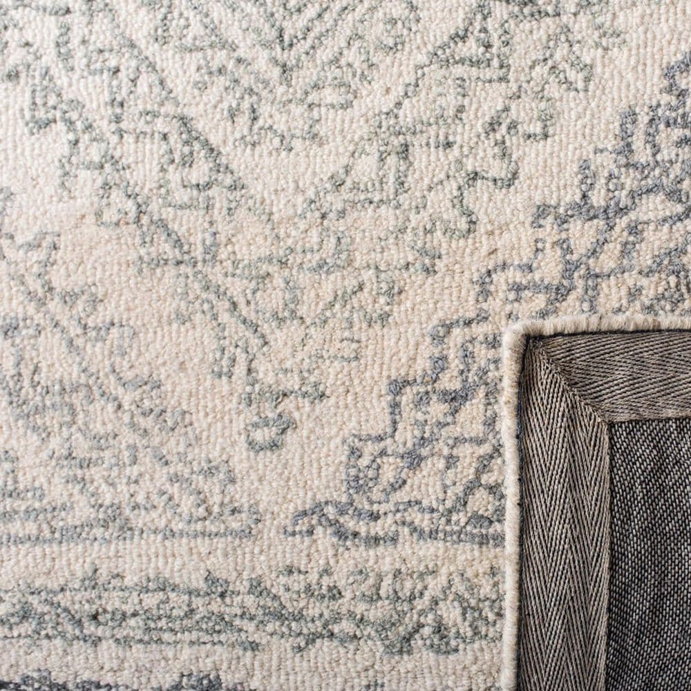 Safavieh Micro-Loop 2&#39;3&quot; x 7&#39; Ivory and Grey Runner, , large