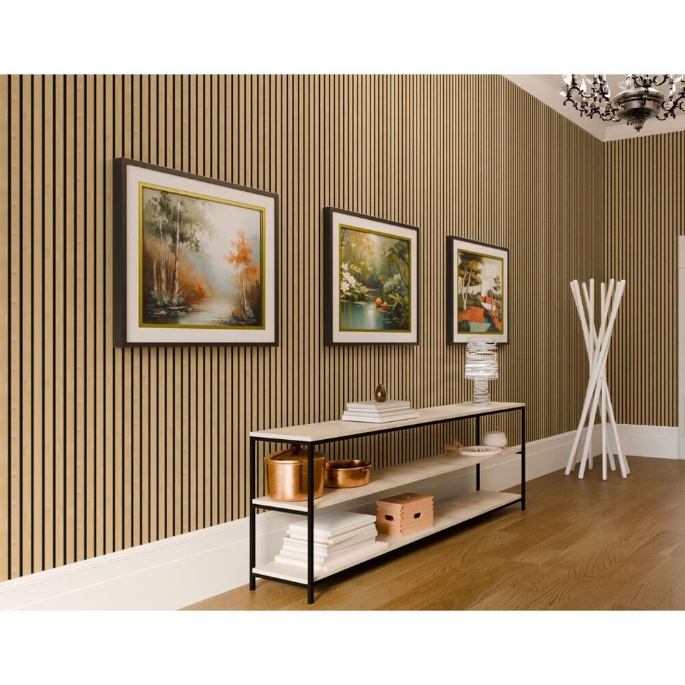 Paramount Pepper Oak and Black 11.8" x 109" Wall Panel, , large
