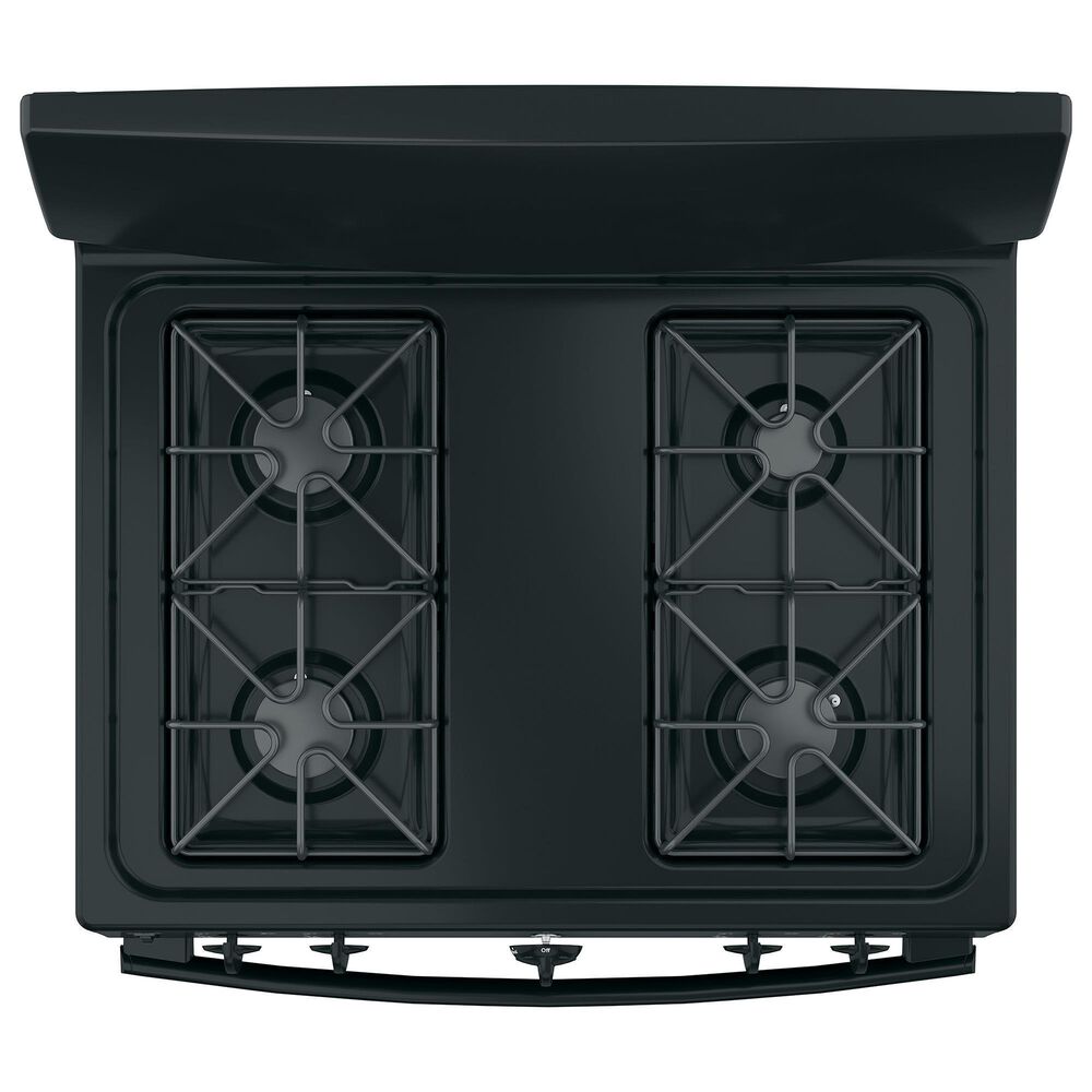 GE Appliances 30" Freestanding Front Control Gas Range in Black, , large