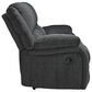 Ashley Draycoll Manual Reclining Sofa and Loveseat Set in Slate, , large