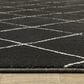 Oriental Weavers Raylan Geometric 2"3" x 7"6" Black Runner, , large