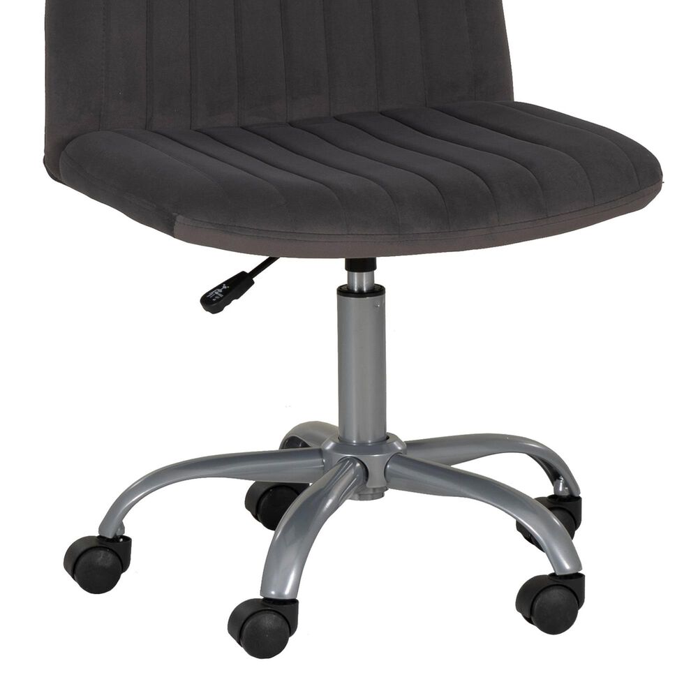 Linden Boulevard Savon Desk Chair in Grey, , large