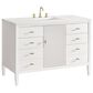 James Martin Vanities Myrrin 48" Vanity in Bright White with 3cm Arctic Fall Solid Surface Top, , large