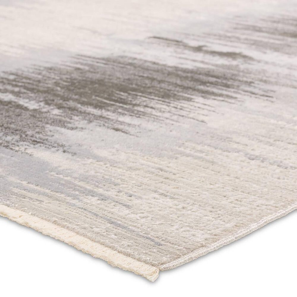 Jaipur En Blanc Cassius 7&#39;10&quot; x 10&#39;10&quot; Feather Gray, Blanc De Blanc, Rainy Day, Walnut and Sharkskin Area Rug, , large