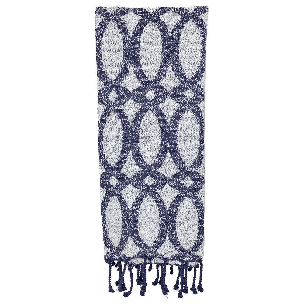 Foreside Cleo 60&quot; x 50&quot; Throw in Navy, , large