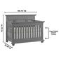 Oxford Baby Weston 2-Piece Crib and Dresser Nursery Set in Dusk Gray, , large
