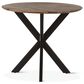 Home Trends & Design New York Counter Height Table in Natural and Matte Black - Table Only, , large