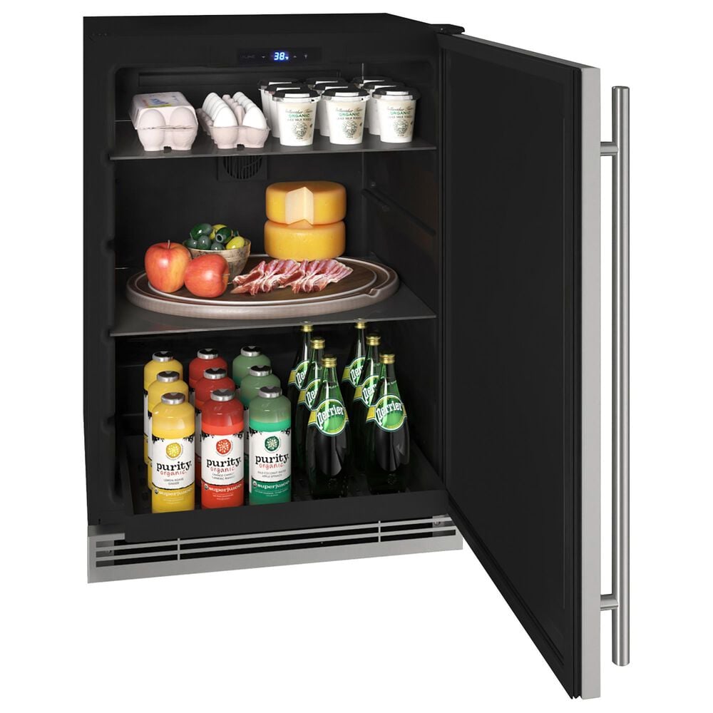 U-Line 5.7 Cu. Ft. Built-in Refrigerator in Stainless Solid, , large