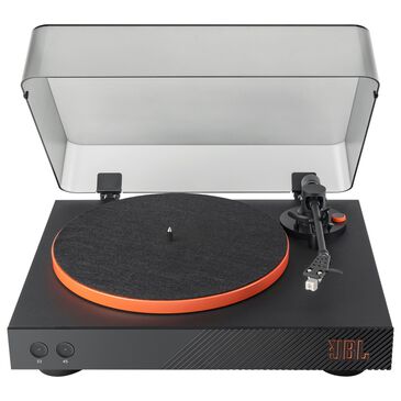 JBL Spinner Turntable with Bluetooth Connectivity in Black and Orange, , large