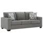 Ashley Deltona Stationary Sofa and Loveseat Set in Graphite, , large