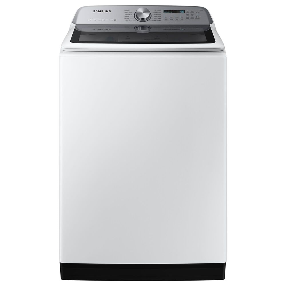 Samsung 5.2 Cu. Ft. Large Capacity Smart Top Load Washer and 7.4 Cu. Ft. Smart Gas Dryer Laundry Pair in White, , large