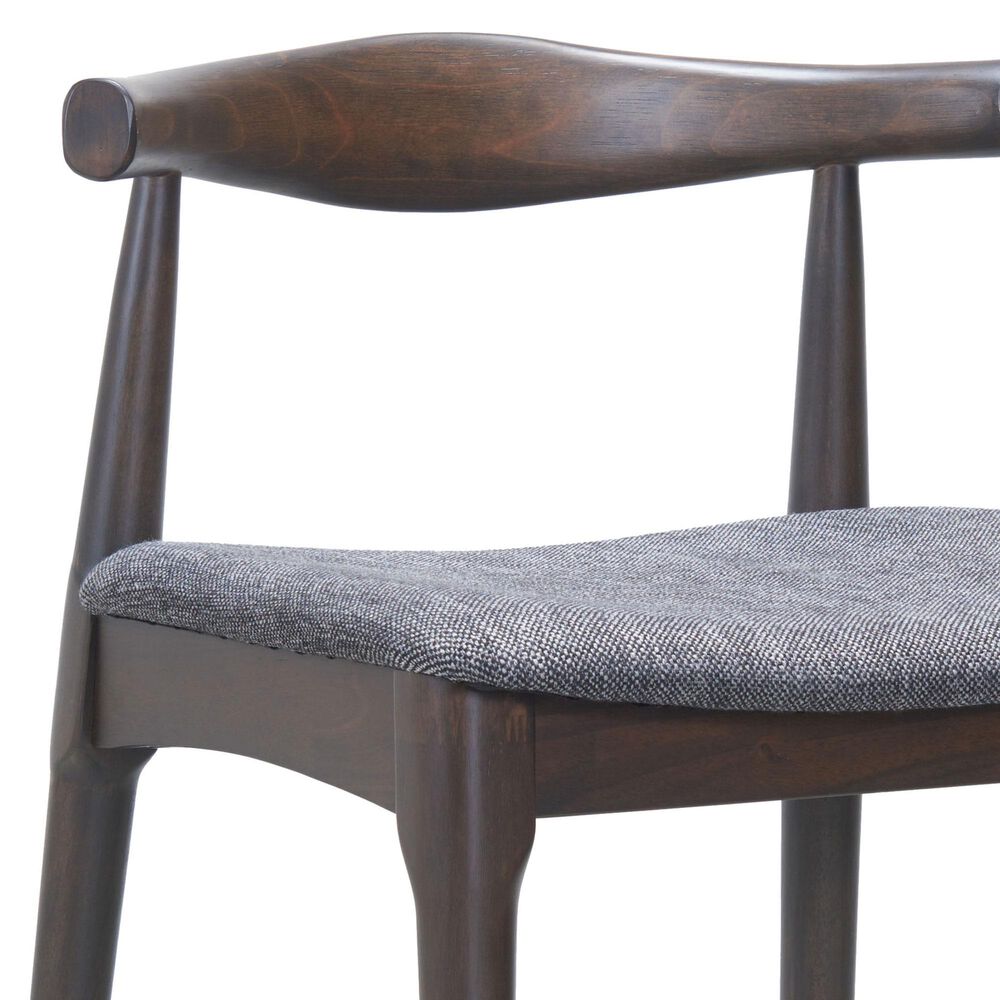 Zuo Modern Tuzka Bar Stool in Gray &amp; Espresso, , large