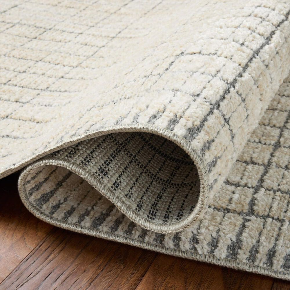 Amber Lewis x Loloi Bexley Slate and Natural 5' x 7'6" Area Rug, , large