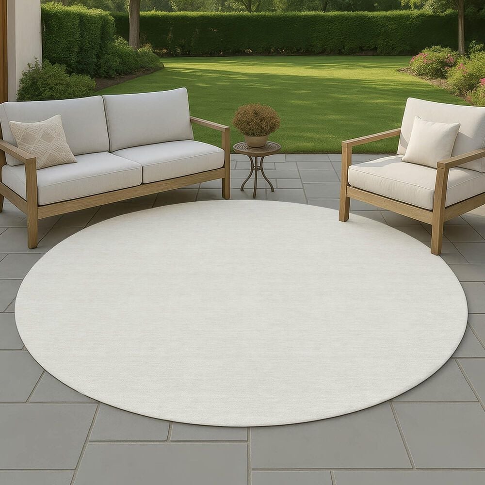 Dalyn Rug Company Soft Essentials Ivory 8' Round Area Rug, , large