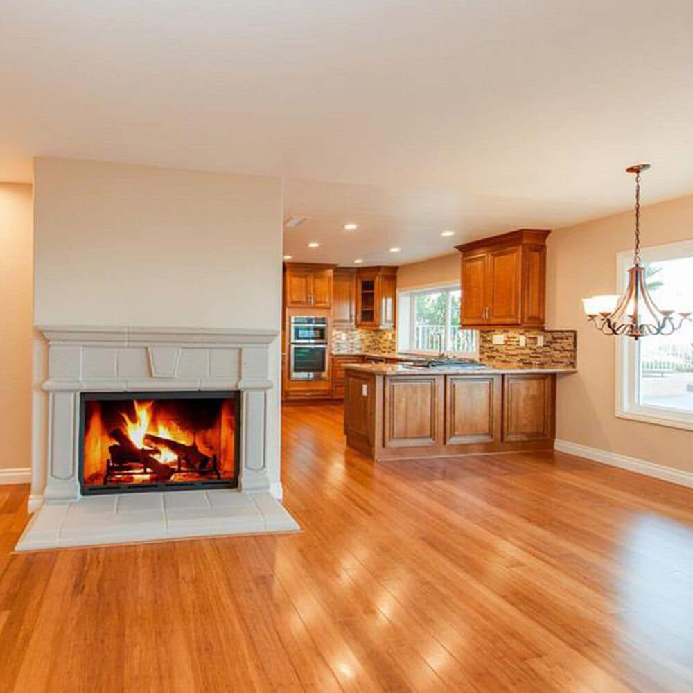 Cali Flooring Fossilized Mocha 5.3125" Engineered Bamboo Hardwood, , large