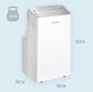 Keystone 10000 BTU Portable Air Conditioner with Remote Control in White, , large