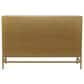 Maple and Jade 3-Door Room Cabinet with Mirrored Front in Gold, , large