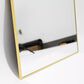 HOMLUX 64" x 21" Rectangular Leaning Floor Mirror in Gold, , large