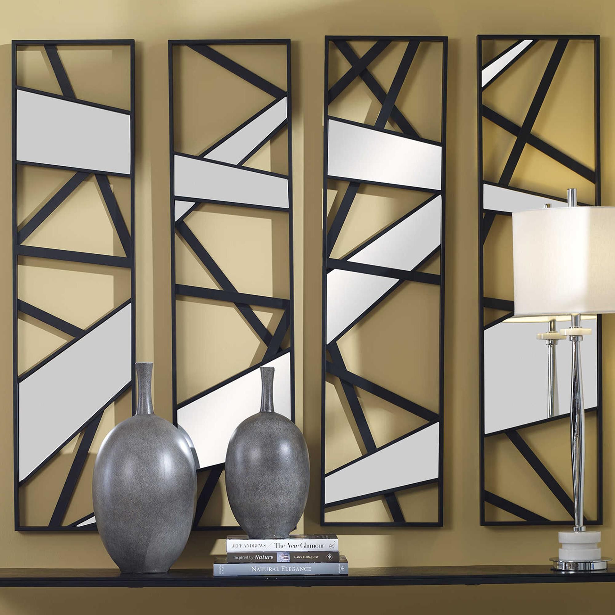 4 piece store mirror wall decor