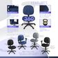 Regency Global Sourcing Comfort Series Swivel Computer Task Chair in Navy Blue, , large