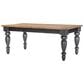 Legacy Classic Vintage Market 7-Piece Rectangular Dining Set in Barnwood Oak and Kettle Black, , large