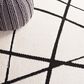 Safavieh Melody MEL120A 9" x 12" Ivory and Black Area Rug, , large