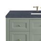 James Martin Vanities Breckenridge 48" Single Bathroom Vanity in Smokey Celadon with 3 cm Charcoal Soapstone Quartz Top and Rectangular Sink, , large