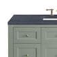 James Martin Vanities Breckenridge 48" Single Bathroom Vanity in Smokey Celadon with 3 cm Charcoal Soapstone Quartz Top and Rectangular Sink, , large