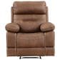 Steve Silver Rudger Manual Recliner in Chestnut Brown, , large